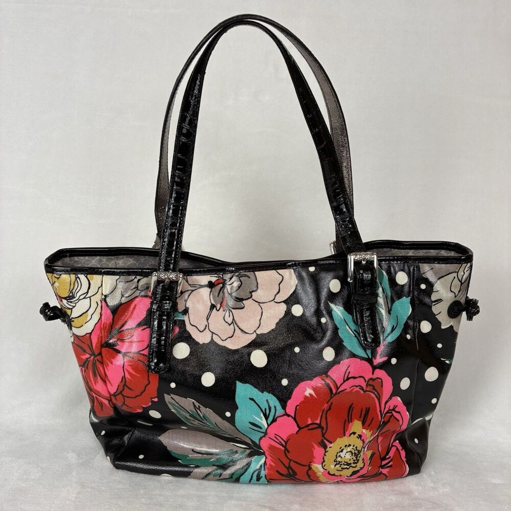 Brighton Floral Madison Rose 2-strap Shoulder Tote Bag - Water Resistant Purse - Picture 2 of 16